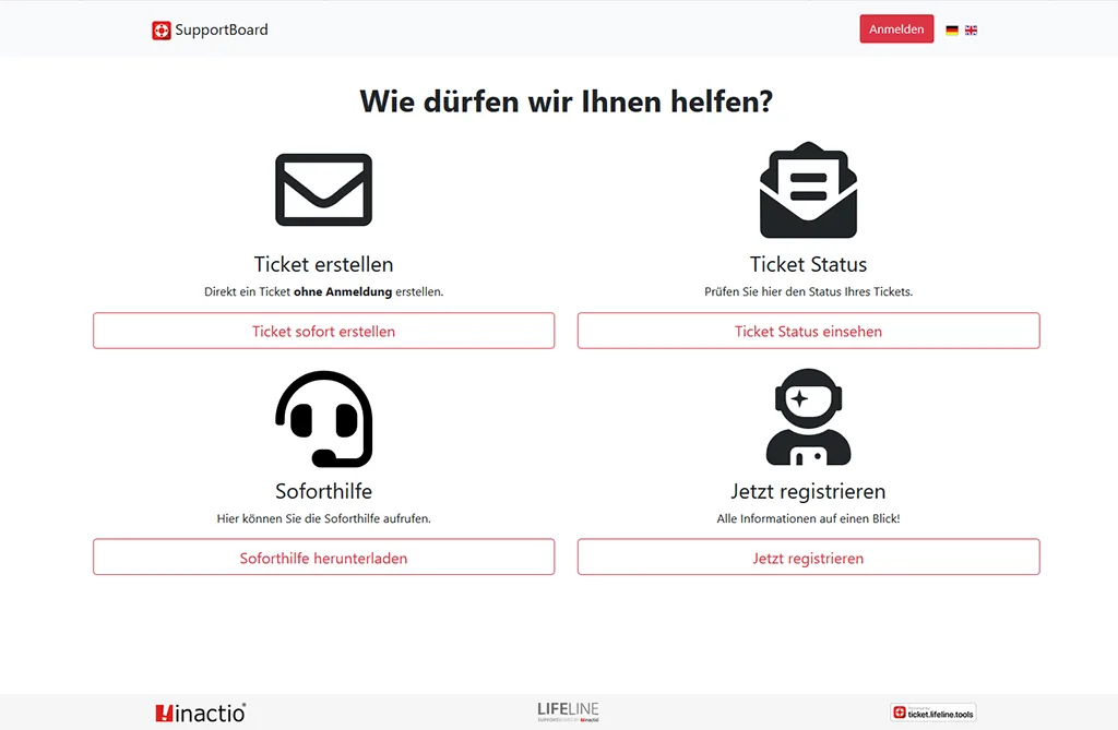 Screenshot: weiteres Ticketfrontend im eigenen Corporate Design